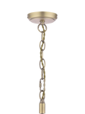 Laura Ashley Hilcote pendant ceiling light matt antique brass, imported from the UK