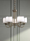 Laura Ashley Southwell 5 arm chandelier antique brass, UK version