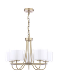 Laura Ashley Southwell 5 arm chandelier antique brass, UK version
