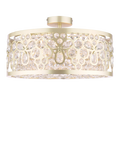 Laura Ashley Tilbrook flush ceiling light champagne 40.5cm - British product