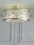 Laura Ashley Tilbrook flush ceiling light champagne 40.5cm - British product