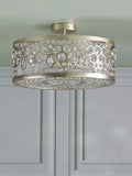 Laura Ashley Tilbrook flush ceiling light champagne 40.5cm - British product