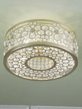 Laura Ashley Tilbrook flush ceiling light champagne 40.5cm - British product