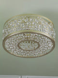 Laura Ashley Tilbrook flush ceiling light champagne 40.5cm - British product