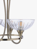 Laura Ashley flush ceiling light antique brass cut glass, imported from the UK