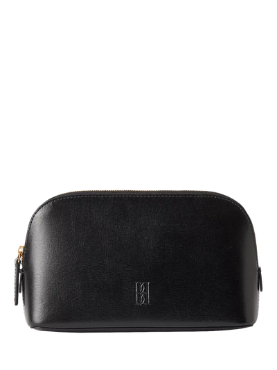 John Lewis By Malene Birger Aya Small Leather Cosmetics Case, Black- Buy online at McGrocer
