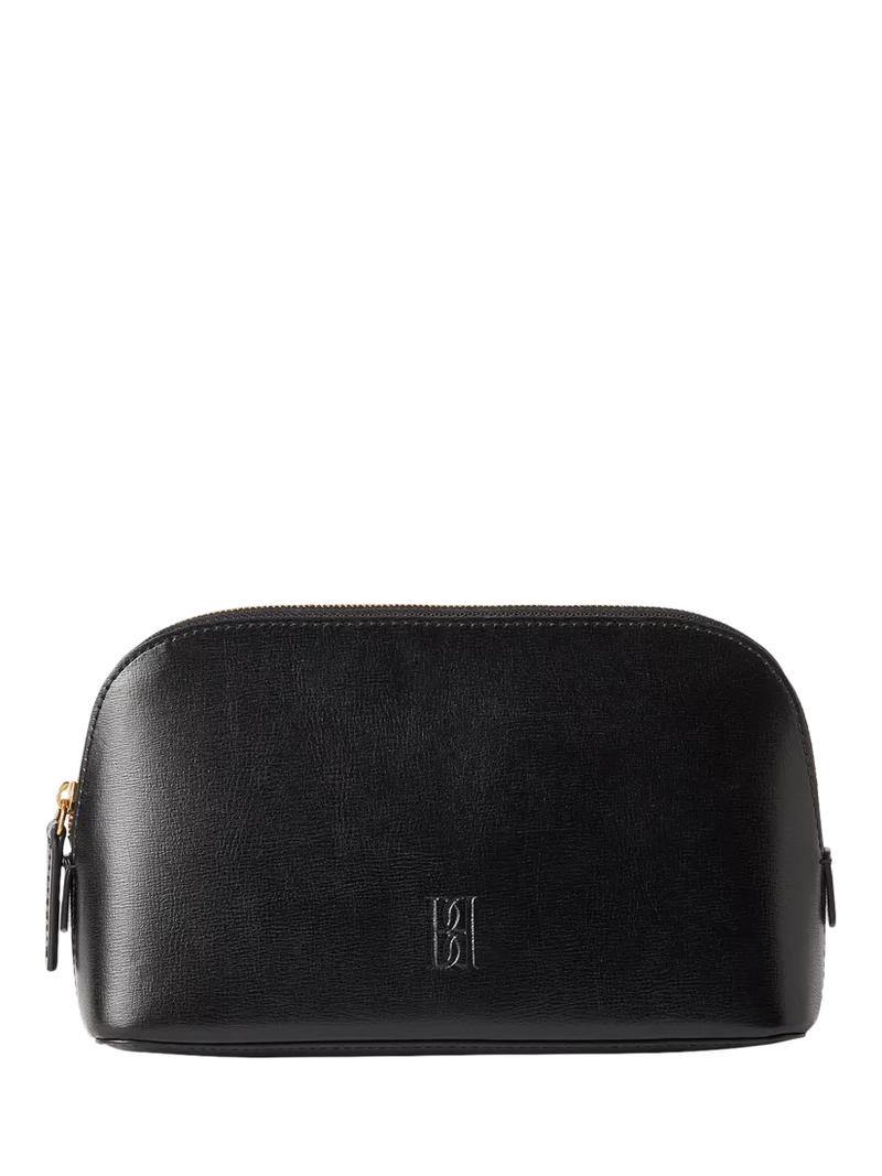 By Malene Birger Aya small leather cosmetics case black, UK version