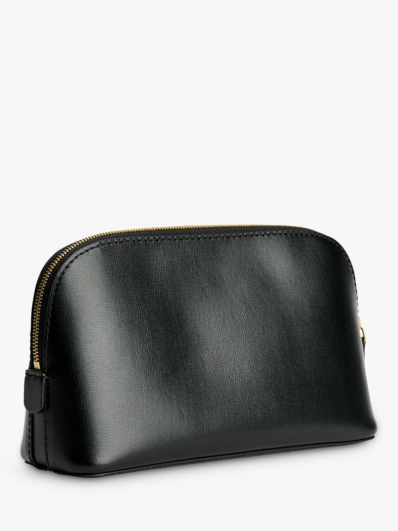 By Malene Birger Aya small leather cosmetics case black, UK version