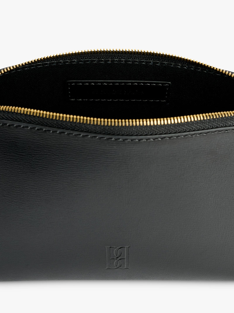 By Malene Birger Aya small leather cosmetics case black, UK version