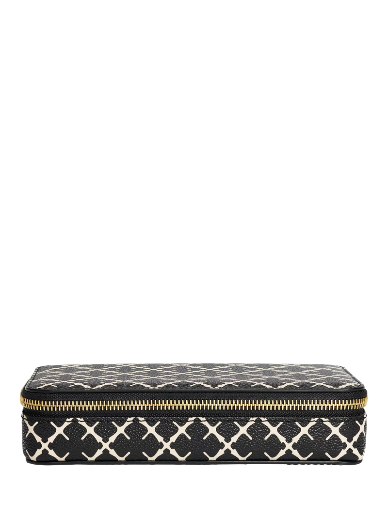 By Malene Birger black jewellery case Signature Flower print, imported from the UK