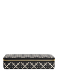 By Malene Birger black jewellery case Signature Flower print, imported from the UK