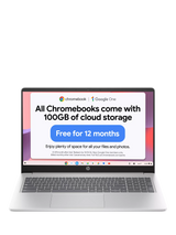 John Lewis HP Chromebook 15a-nb0001na Laptop - Intel Core i3, 8GB RAM, 256GB, 15.6 Full HD- Buy online at McGrocer