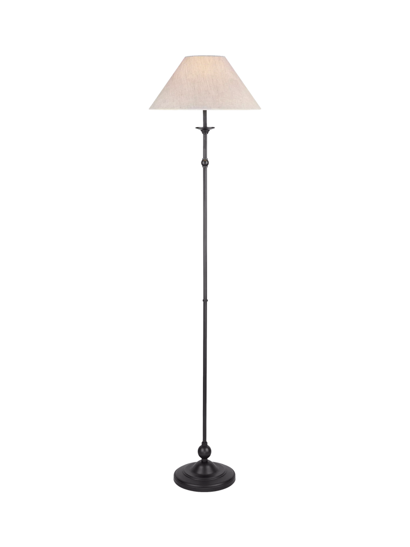 Laura Ashley floor lamp black candlestick design, UK version