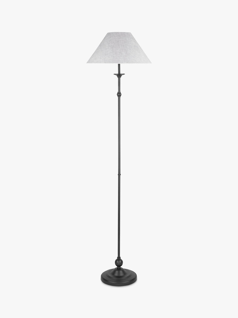 Laura Ashley floor lamp black candlestick design, UK version