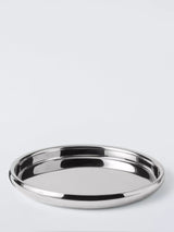 John Lewis John Lewis Luxe Round Double Wall Stainless Steel Mirror Tray- Buy online at McGrocer