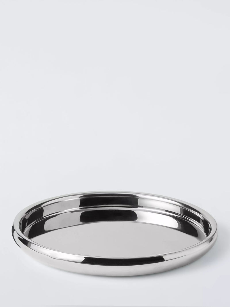John Lewis round mirror tray 32cm - imported from the UK