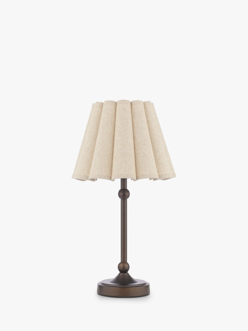 Laura Ashley Holwell table lamp in antique bronze, imported from the UK