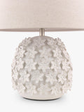 Laura Ashley floral ceramic table lamp off white - British product