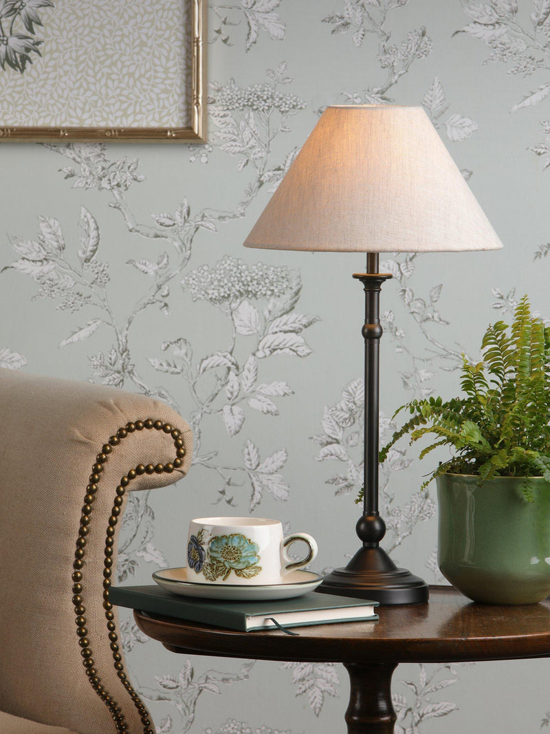 Laura Ashley Ludchurch table lamp black finish (British brand)