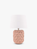 Laura Ashley Marwick ceramic table lamp in pink, imported from the UK