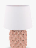 Laura Ashley Marwick ceramic table lamp in pink, imported from the UK