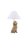 Laura Ashley gold cocker spaniel table lamp, imported from the UK