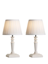 John Lewis Laura Ashley Tate Table Lamp Set of 2 Off White- Buy online at McGrocer