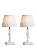 Laura Ashley table lamp set of 2 off white, UK version