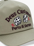 Deus ex Machina Knucklebones cap olive green, UK version