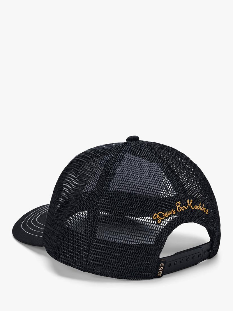 Deus ex Machina Pill Trucker Hat Mechanic Blue, UK version