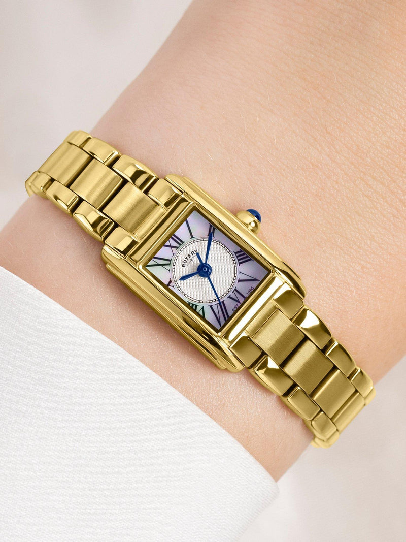 Rotary Heritage Astoria gold bracelet watch, imported from the UK