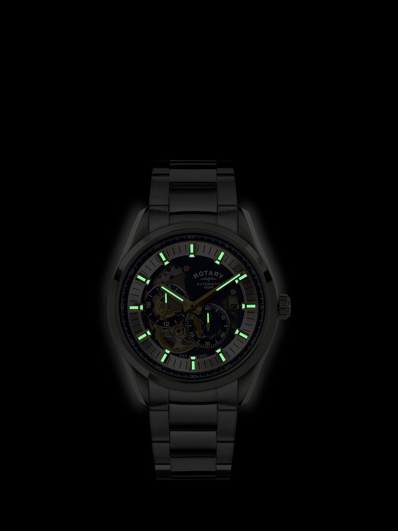 Rotary Seamatic Eclipse automatic watch blue dial, imported from the UK