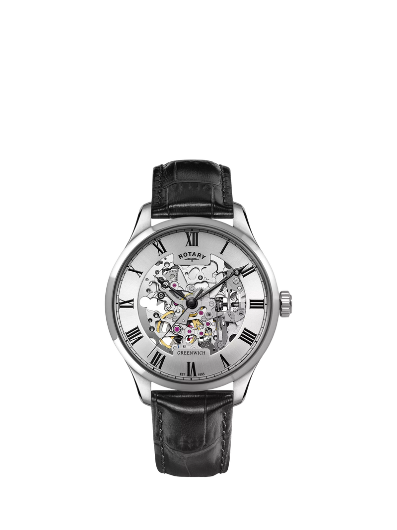 Rotary Greenwich automatic skeleton watch, imported from the UK