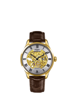 John Lewis Rotary Greenwich Men's Automatic Leather Strap Watch 42mm- Buy online at McGrocer