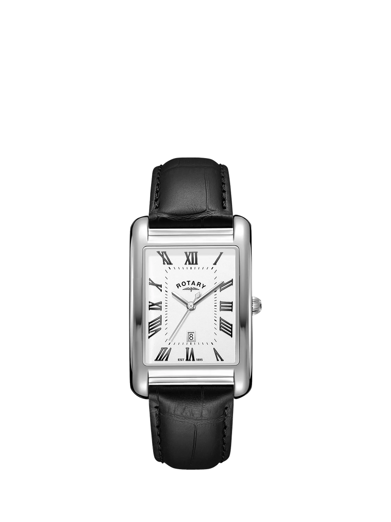 Rotary Heritage Astoria men's leather strap watch, UK version