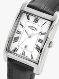 Rotary Heritage Astoria men's leather strap watch, UK version