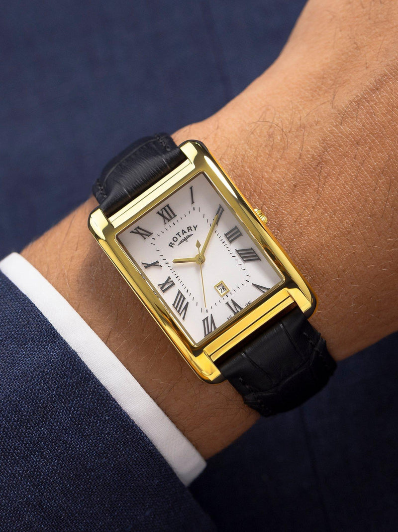 Rotary Heritage Astoria men's rectangular watch - British product