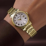 Rotary women's watch gold PVD Roman numerals 27mm, UK version