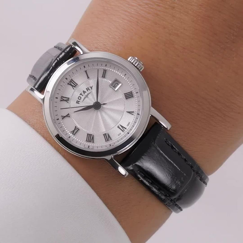 Rotary Heritage women's leather strap watch 27mm (British brand)