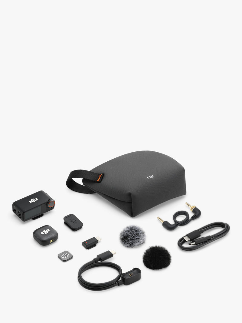 DJI wireless microphone transmitter receiver set, UK version
