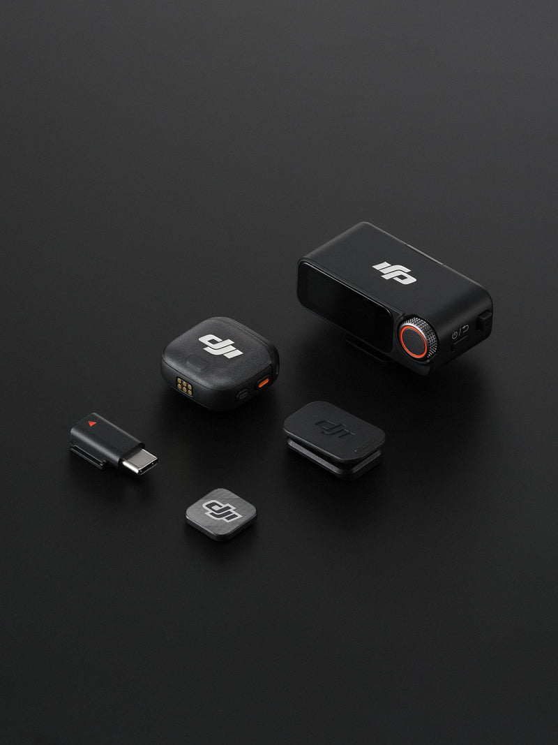 DJI wireless microphone transmitter receiver set, UK version