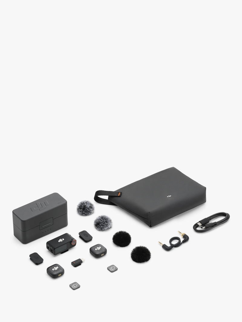 DJI Mic 3 wireless microphone kit with charging case, imported from the UK