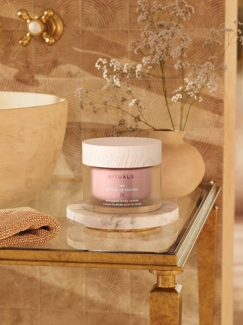 Rituals Sakura Whipped Body Cream 220ml, imported from the UK