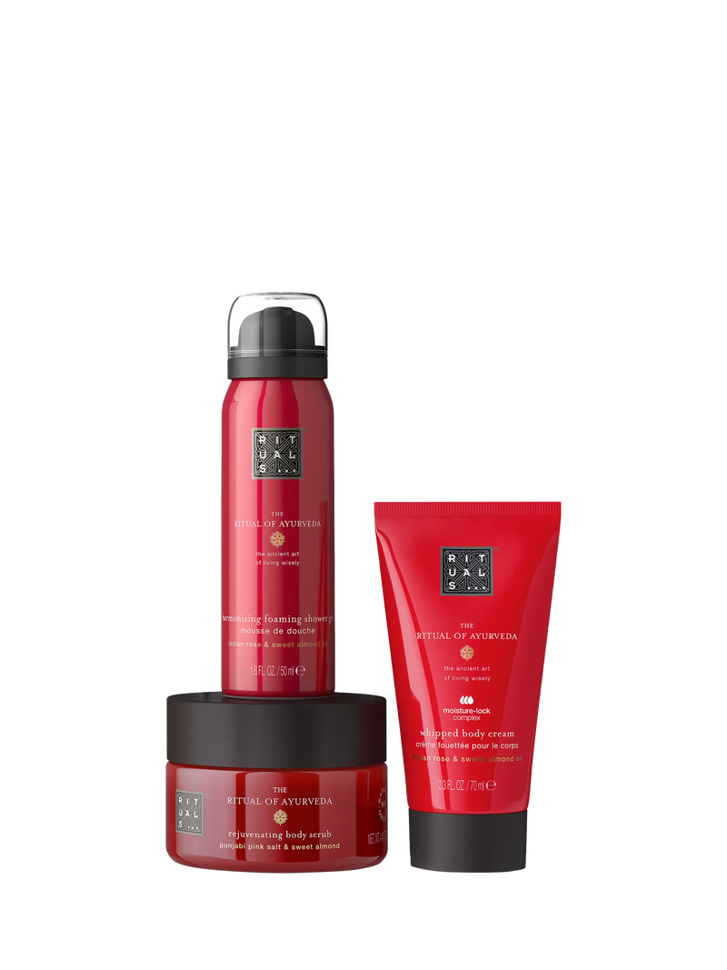 Rituals Ayurveda trial bodycare gift set, imported from the UK