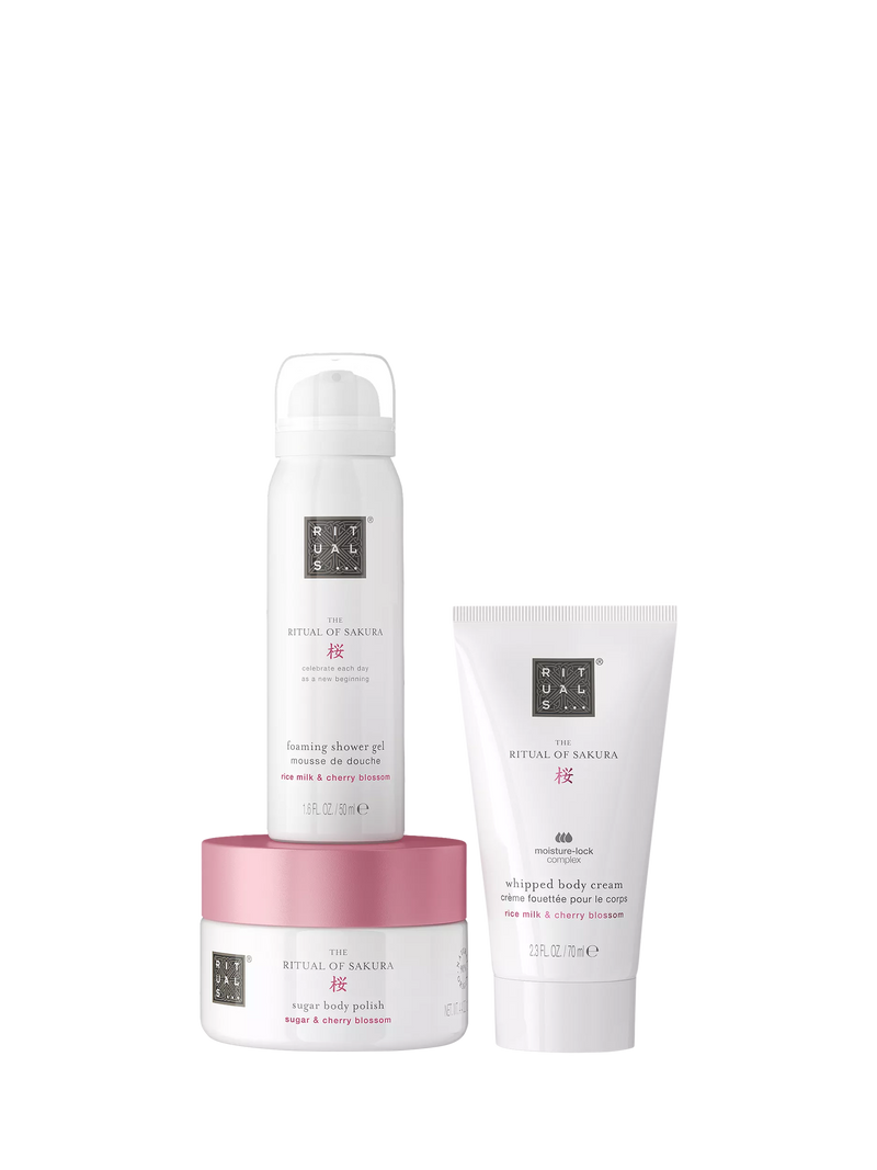 Rituals Sakura trial bodycare gift set with cherry blossom - British product