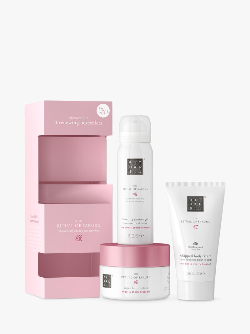 Rituals Sakura trial bodycare gift set with cherry blossom - British product