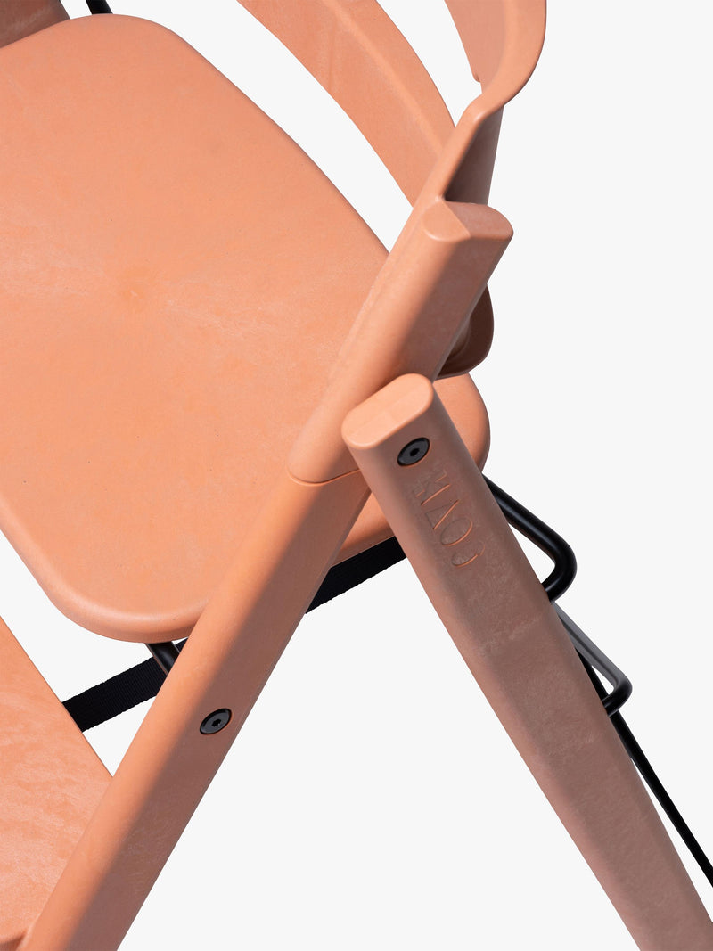 KAOS Klapp highchair terracotta pink foldable - British product