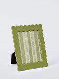 John Lewis Archive Wave photo frame in green stoneware - British brand