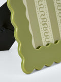 John Lewis Archive Wave photo frame in green stoneware - British brand