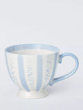 John Lewis mug wiggle stripe blue 380ml (British brand)